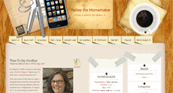 Desktop Screenshot of halleethehomemaker.com